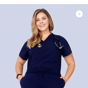 Brand new XL mandala 6 pocket scrub top.